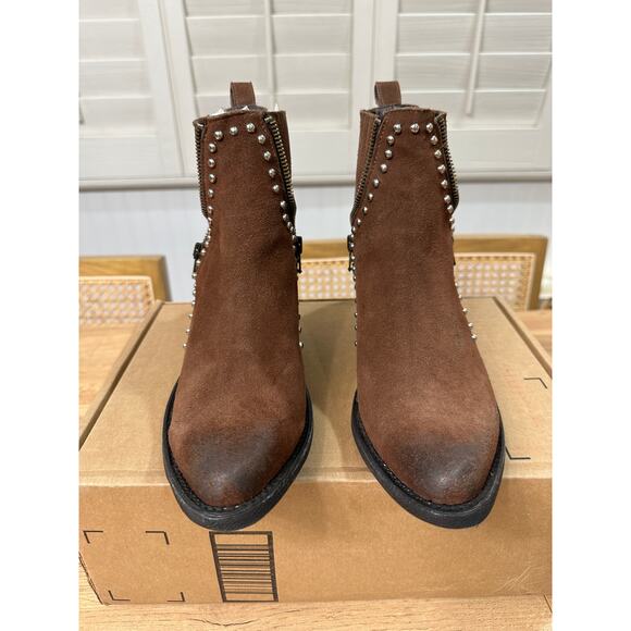 Old Gringo Cambria Boots Brown Soft Suede Leather Size 6.5/7 NWOB Chic Western - Picture 4 of 16